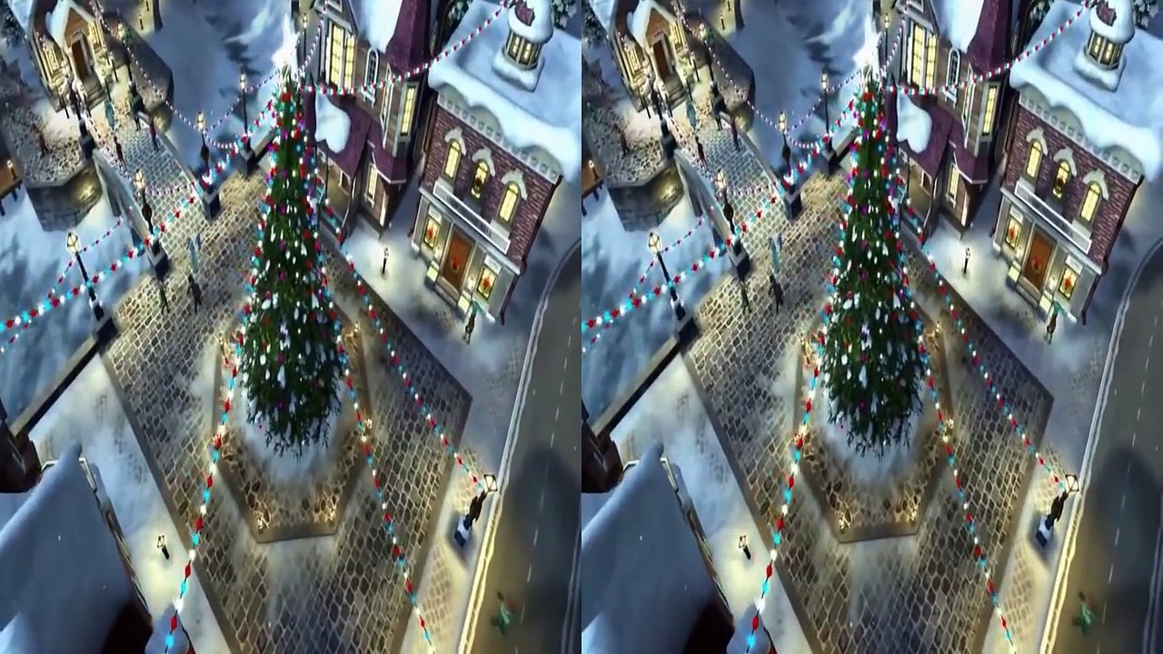 3D Santa Claus Christmas Day, HD ( oculus, realidad virtual,Cardboard, SBS, vr..)