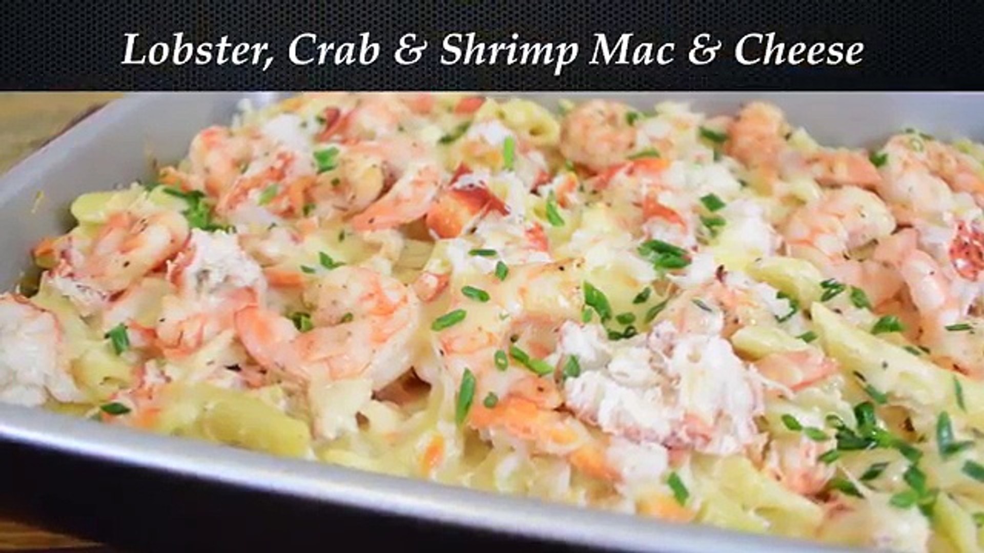 ⁣Lobster, Crab and Shrimp Baked Macaroni and Cheese Recipe |Cooking With Carolyn
