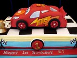 Cars Themed Fondant Cake- my third version