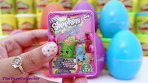 Shopkins Surprise Eggs RARE Play Doh   Learn Letters and Colours Toys Collector