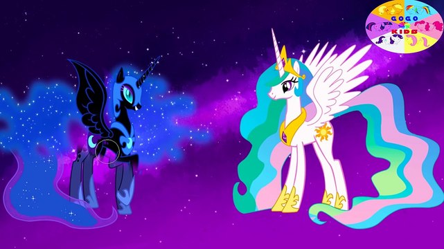 My Little Pony Transforms Princess Celestia Luna Mane 6 Baby Teen Alicorn - Coloring Books For Kids