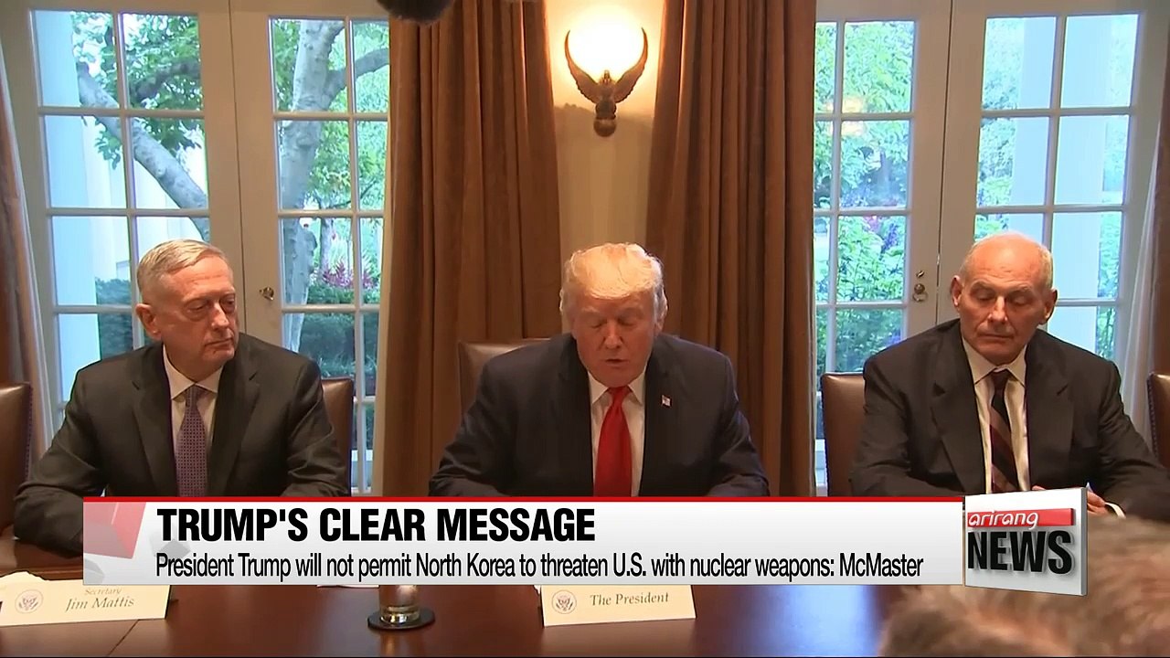 Trump will not permit Pyongyang to threaten U.S. with nuclear weapons: McMaster
