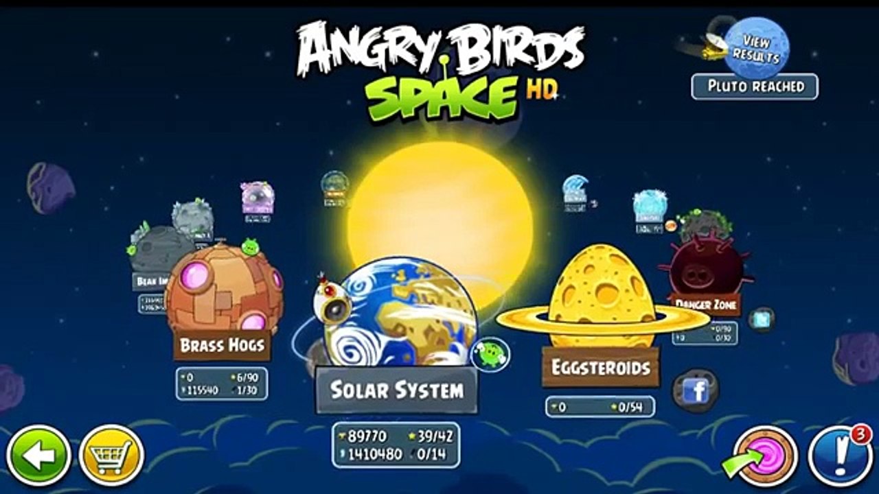 Angry Birds Space HD Danger Zone All levels