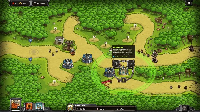 Kingdom Rush Walkthrough | Steam Version | BONUS Level | Hushwood | 3 Stars | HD