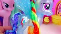 MLP Princess Twilight Sparkle & Rainbow Dash Glitter My Little Pony Friends Forever Style Playset