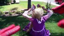 Princess Rapunzel vs PAW PATROL HEADS! w/ Spiderman, Chase, Skye & The Witch in Real Life