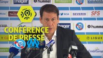 Conférence de presse RC Strasbourg Alsace - Olympique de Marseille (3-3) : Thierry LAUREY (RCSA) - Rudi GARCIA (OM) / 2017-18