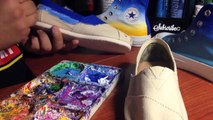 Disney DIY | Disneys Frozen Custom Painted Shoes | speed painting | The Dan-O Channel