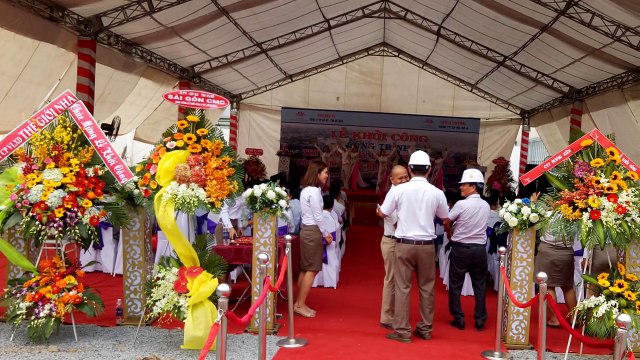 Cho thuê nhà bạt tổ chức Lễ khởi công xây dựng móng và thân công trình Block Jasmine