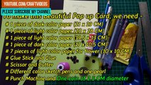 How to make fathers day 3D Flower Pop Up Card | Pop up Flower Greeting Cards | Pop up Flower Card