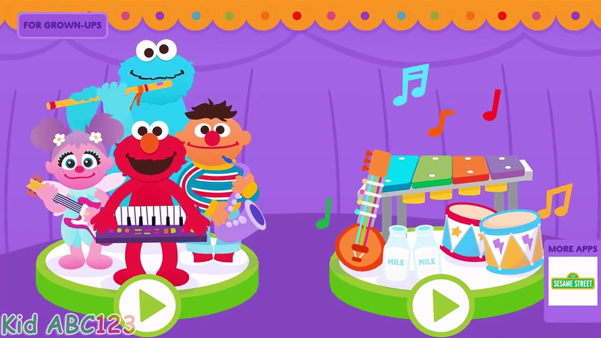 Sesame Street Makes Music NEW update - Elmo Music Songs for Kids