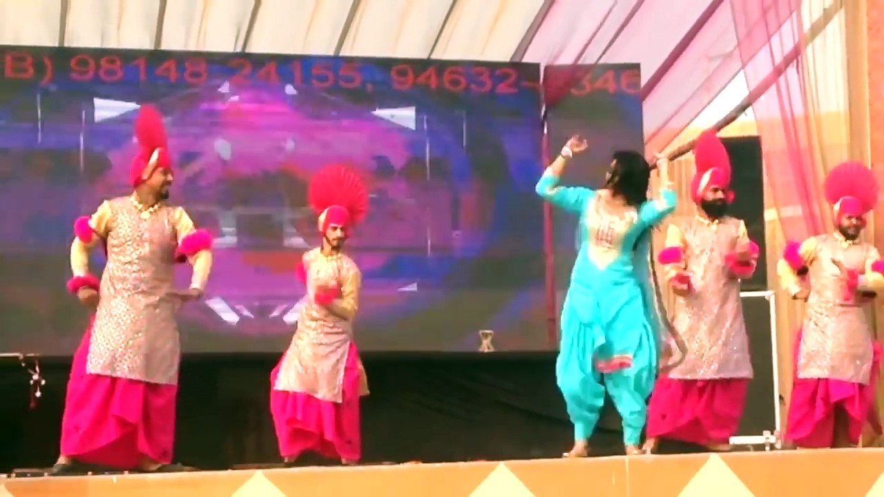 Punjabi Bhangra By Beautiful And Cute Punjabi Girl __ Latest Bhangra 2017(1)