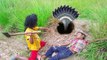 Amazing Children Dig Hole To Catch Two Big Snakes in Their Farm