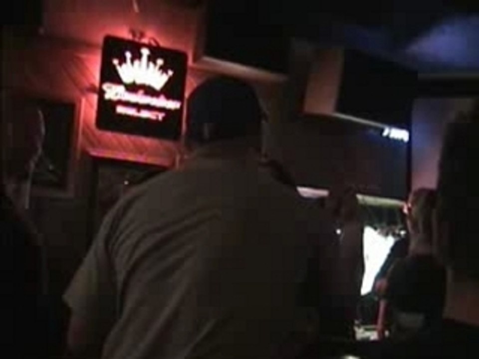 Bubba the love sponge chops Luke Hadley in the chest