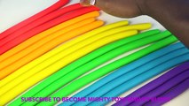 DIY Play Doh Braids Rainbow Colors Modelling Clay Frozen Elsa Mold Learn Colors Mighty Toys
