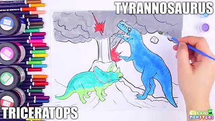 Learn Dinosaurs Name Sounds Dinosaurs - Learn Names Of Dinosaurs - Painting Dinosaurs