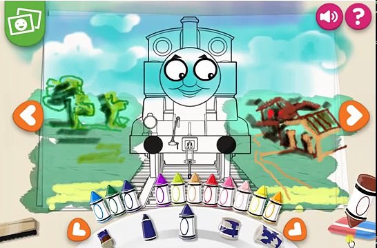 Thomas & Friends drawing from Nick Jr co uk