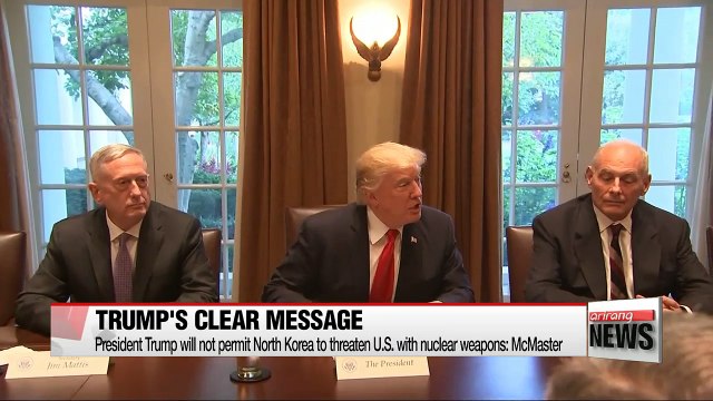 Trump will not permit Pyongyang to threaten U.S. with nuclear weapons