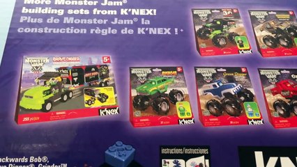 MONSTER JAM Monster Trucks Grave Digger vs. Maximum Destruction Knex