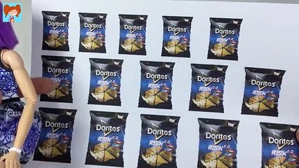 Barbie Doritos Risk 2.0 Cips Yapımı - Kendin Yap Kolay Barbie Bebek Eşyaları - Oyuncak Yap