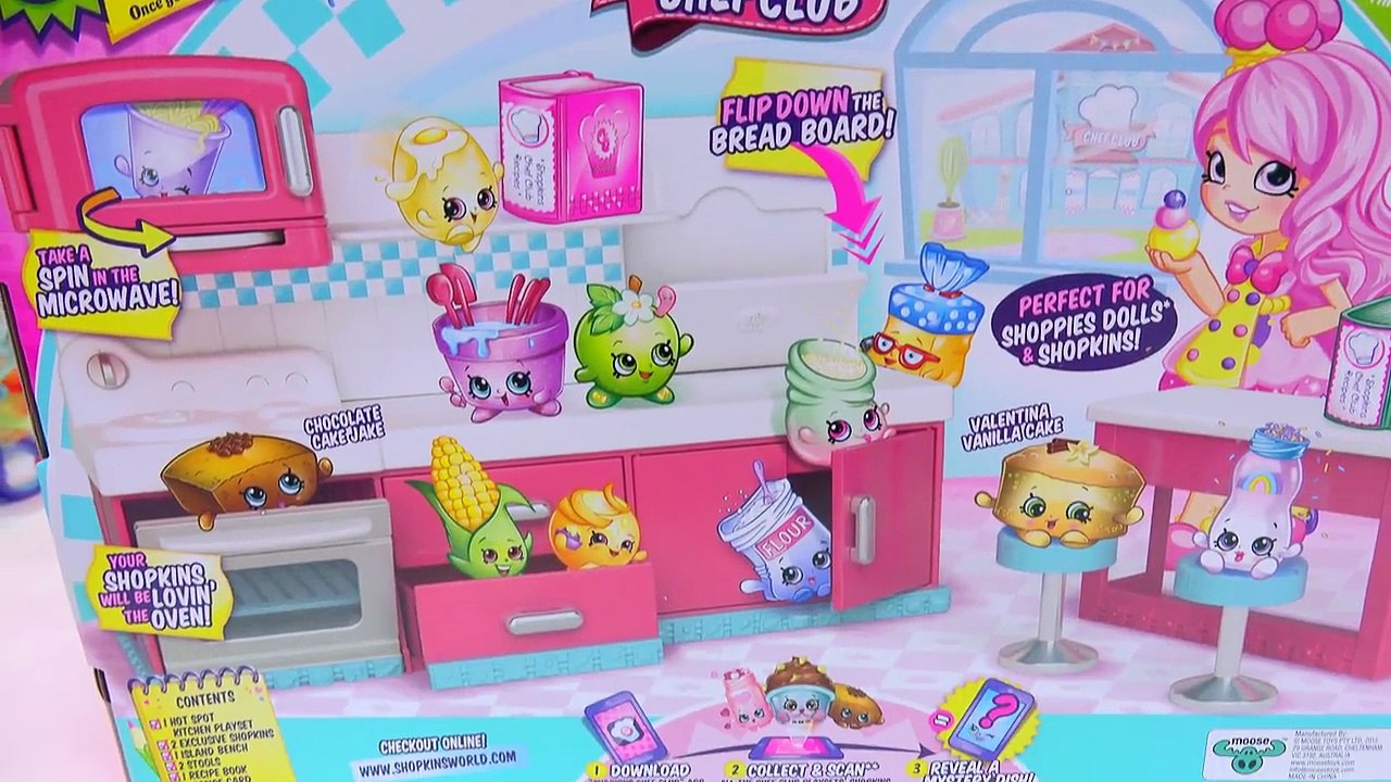 Shopkins Season 6 Hot Spot Kitchen Chef Club Playset + Surprise Candy Jar Blind Bags