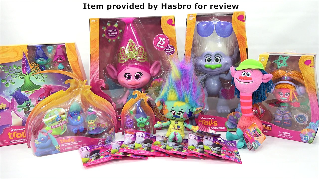 Trolls Movie Dolls, Hug Time Poppy, Harper, Cooper from DreamWorks New 2016 Movie