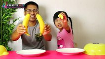 TRÒ CHƠI TÀO PHỚ BẤT NGỜ - BÉ BÚN ĂN CANAMEN VÀ ĂN ĐÙI GÀ RÁN KHOAI TÂY CHIÊN | CreativeKids