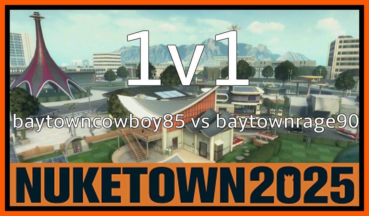 call of duty black ops 2 1v1 baytowncowboy85 vs baytownrage90