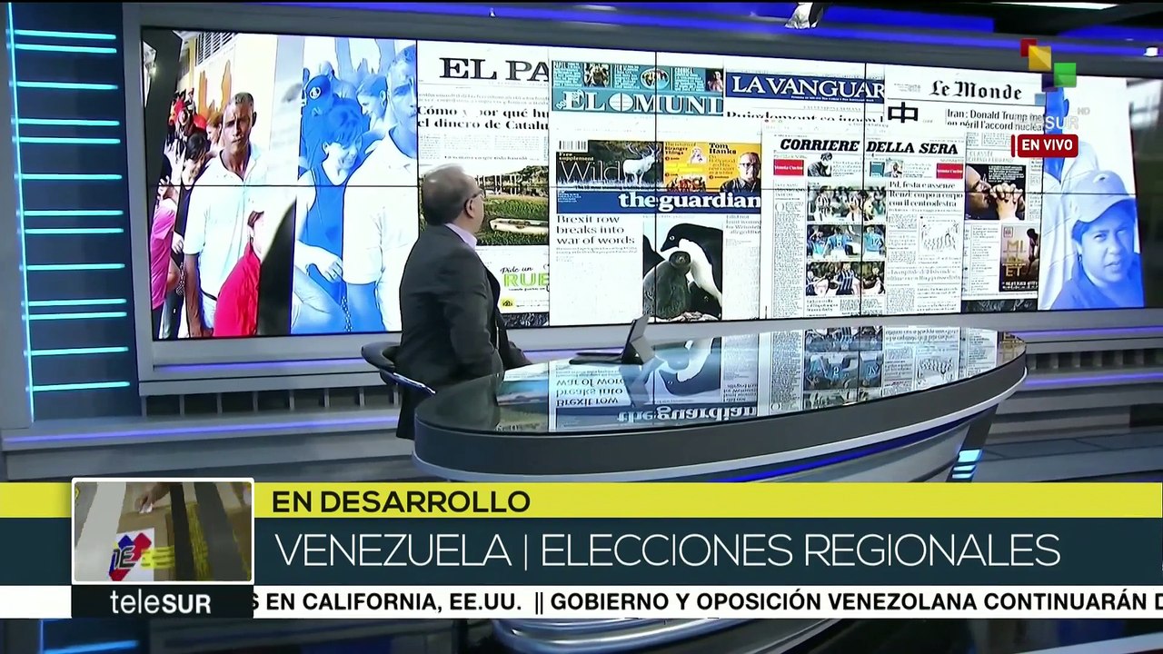 Prensa europea invisibiliza las elecciones regionales venezolanas