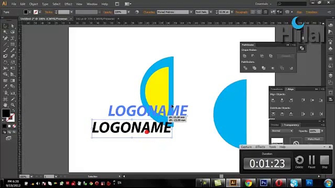 Create Logo in Illustrator  Adobe Illustrator tutorials