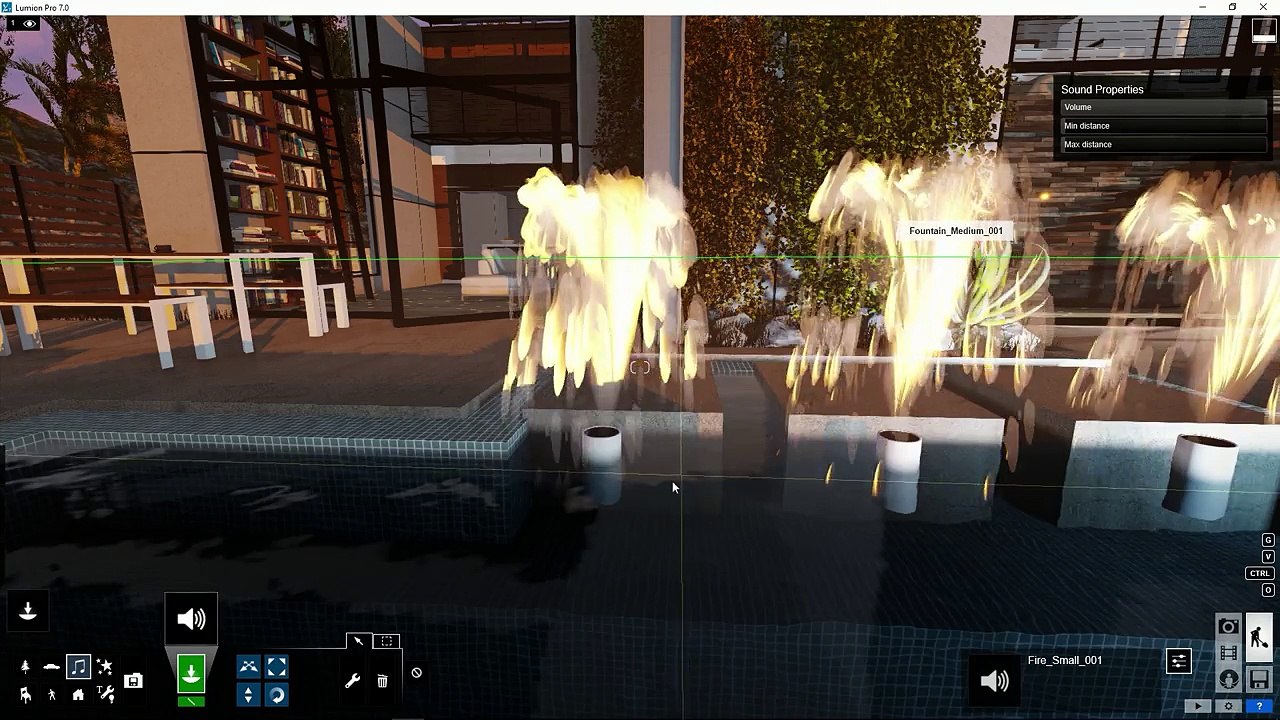 Lumion -Build Mode Objects - Add Ambient Sound Objects