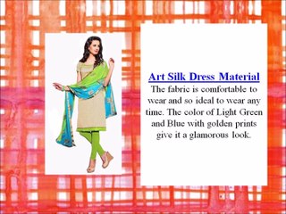 Silk Dress Material Online in INDIA at ShoppyZip