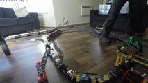 Super Long LEGO Train Track Setup! With Modified Cargo and Passenger Trains