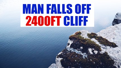 Man falls to death from a 2400ft cliff near a temple | Oneindia News