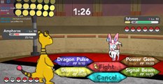 Roblox: Pokemon Brick Bronze: tough battle vs. JamiyJamie