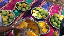 Farm Fresh Mango Halwa - Cooking The Best Sweet for Hard Working People - My Sweet.. Village