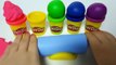 Learn Colors with Body Paint Nursery Rhymes for Kids Play Doh Rainbow Christmas Tree