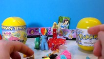 Kinder Joy Pokemon Surprise Egg Angry Birds Disney Princess MLP Surprise Eggs Opening