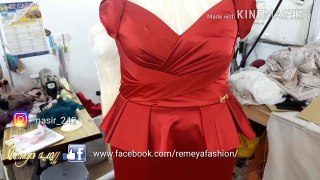 Fashion..beautiful skirt and blous red color for fat ladies