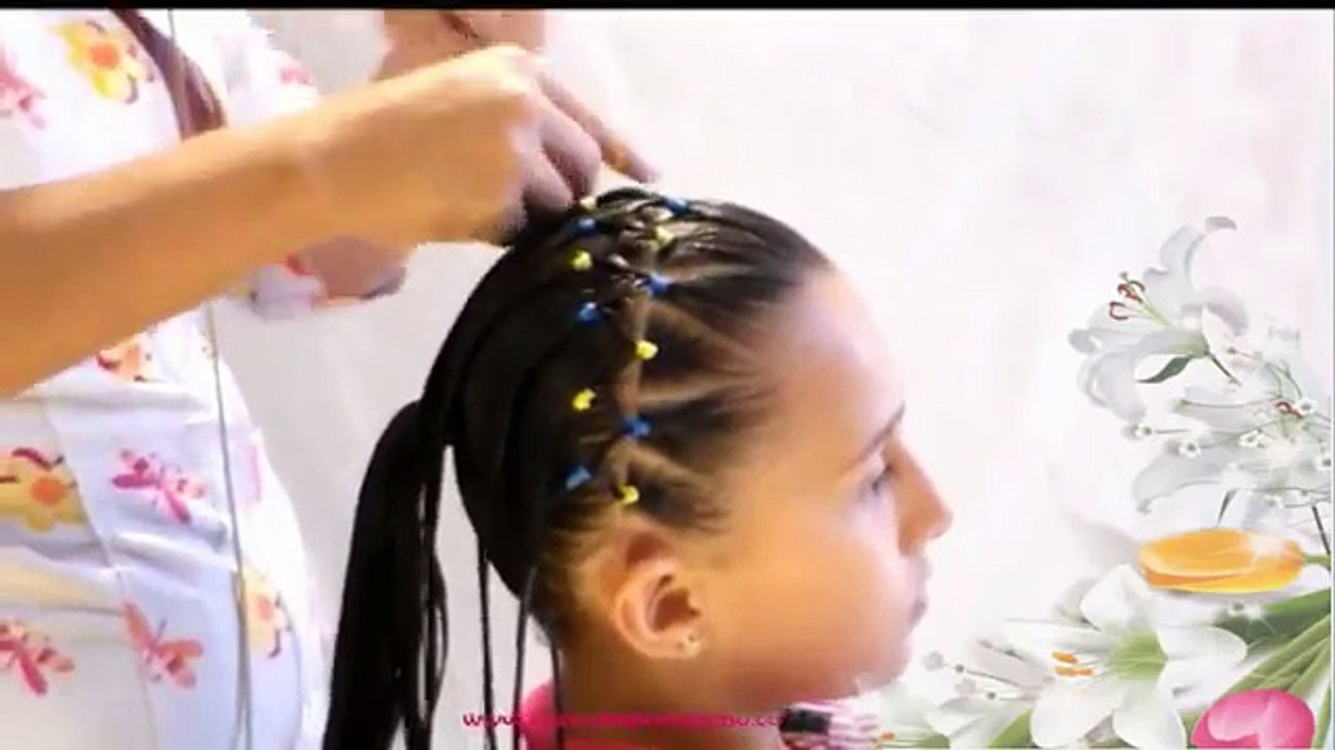 Peinados fáciles para Niña | Enmallado con ligas en forma de red – Видео  Dailymotion