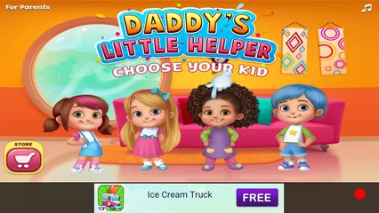 Daddys Little Helper | Lets Help Daddy Clean Up & Organize The Messy House | Tabtale Game for Kids