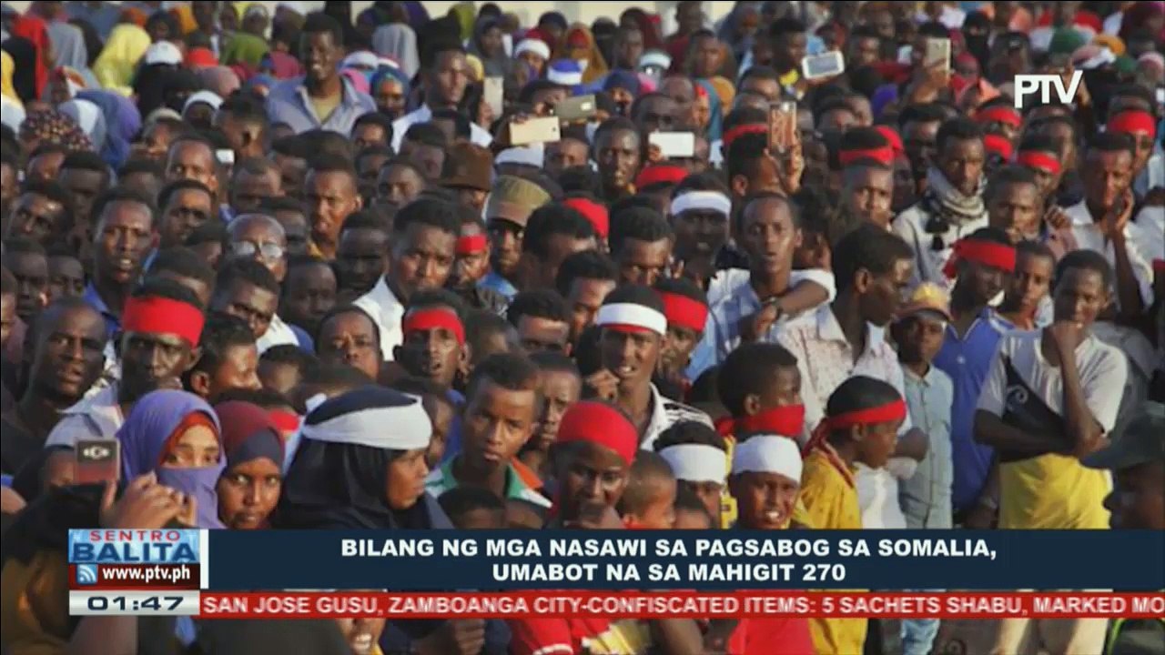 GLOBALITA: Bilang ng mga nasawi sa pagsabog sa Somalia, umabot  na sa mahigit 270; Mga namatay sa California umabot na s