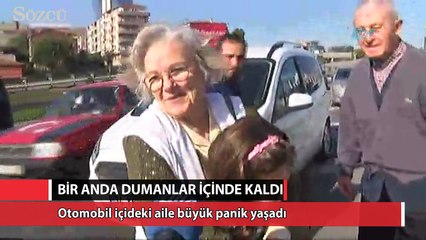 Bir anda dumanlar içinde kaldı