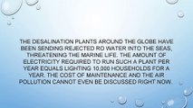 Improvements in seawater desalination technologies