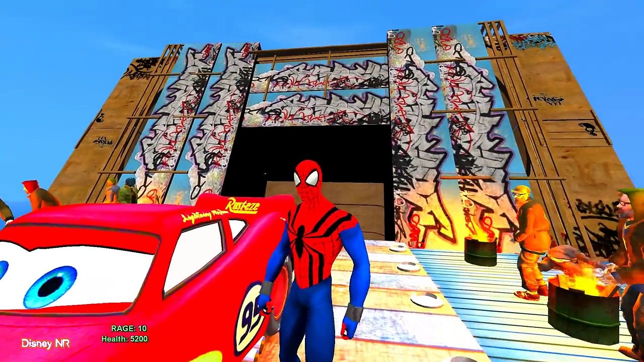 Joker VS Spiderman Saves Lightning McQueen Color Cars for Kids and Cartoon Videos for Children