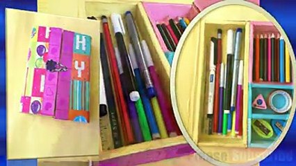 Diy Pen Pencil box Case double door | cardboard Storage Box