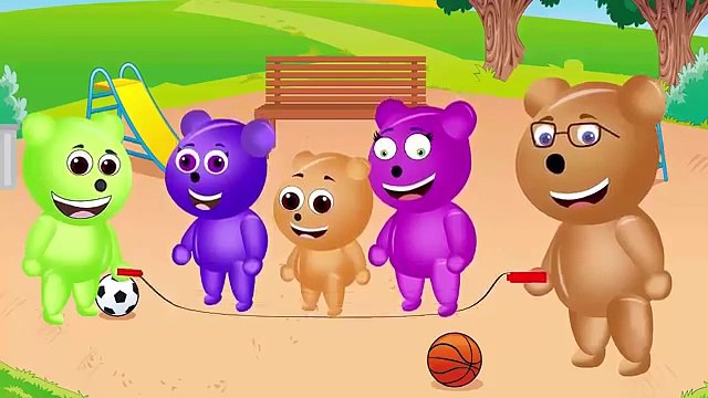 Mega Gummy Bear crying in Regrigerator finger family nursery rhymes - Gummy Bear Funny Story