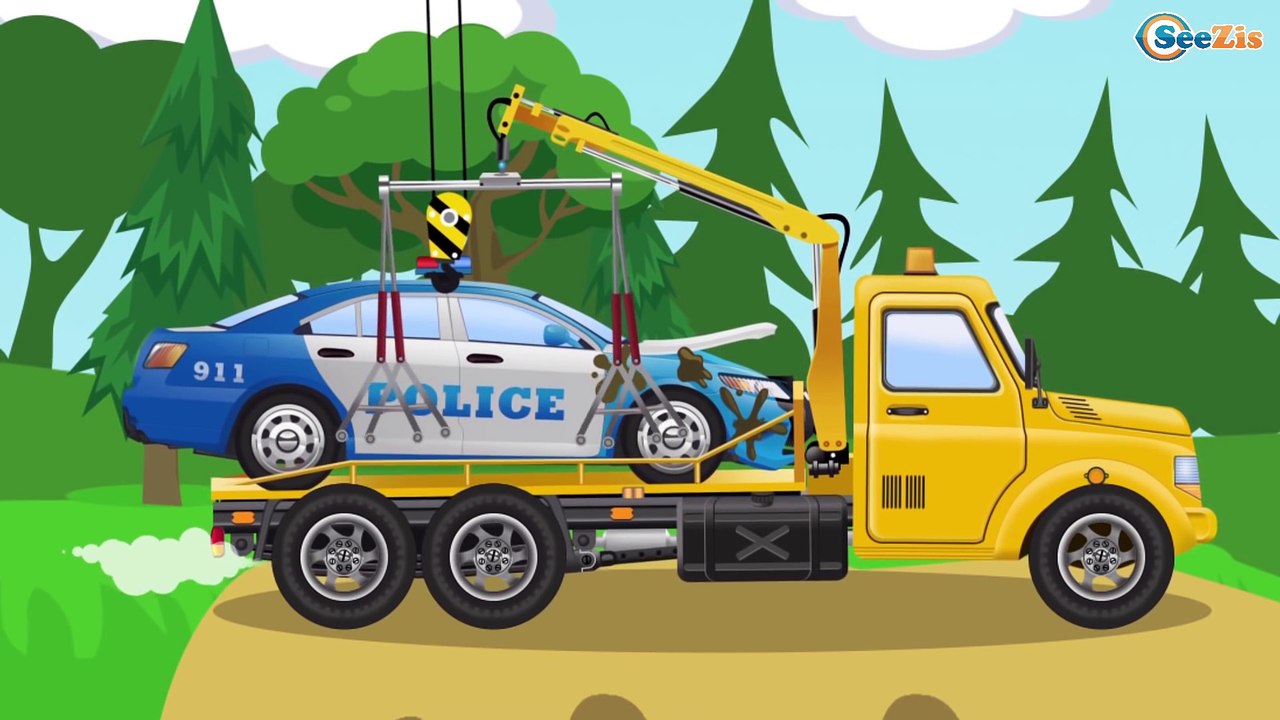El Pequeño Tractor y el Camión infantiles - Dibujo animado de coches | La zona de construcción