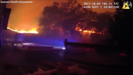 Sauvetage d'une femme handicapée dans l'incendie en Californie !