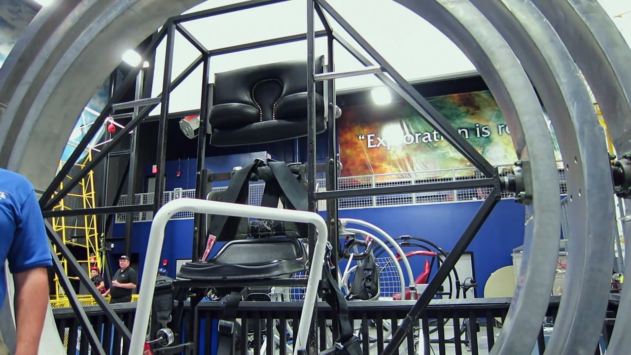 Astronaut Training Experience: three sea monkeys in a Multi-Axis Trainer